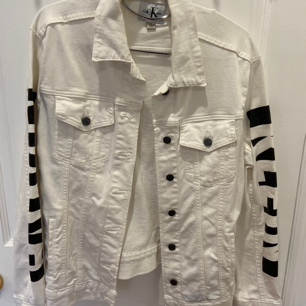 Calvin Klein White Jean Jacket
